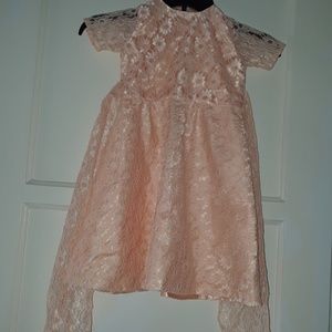 Peach Colored Dress For Girls